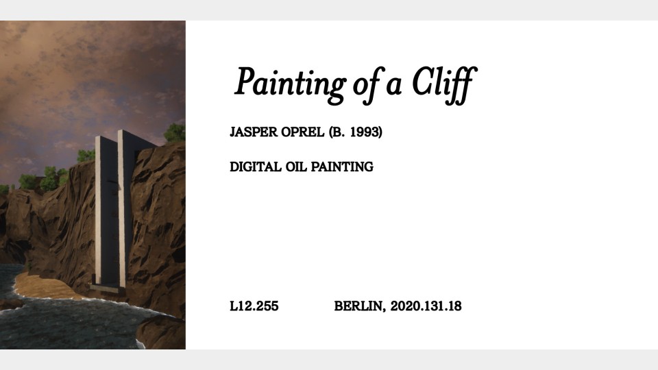 Painting of a Cliff